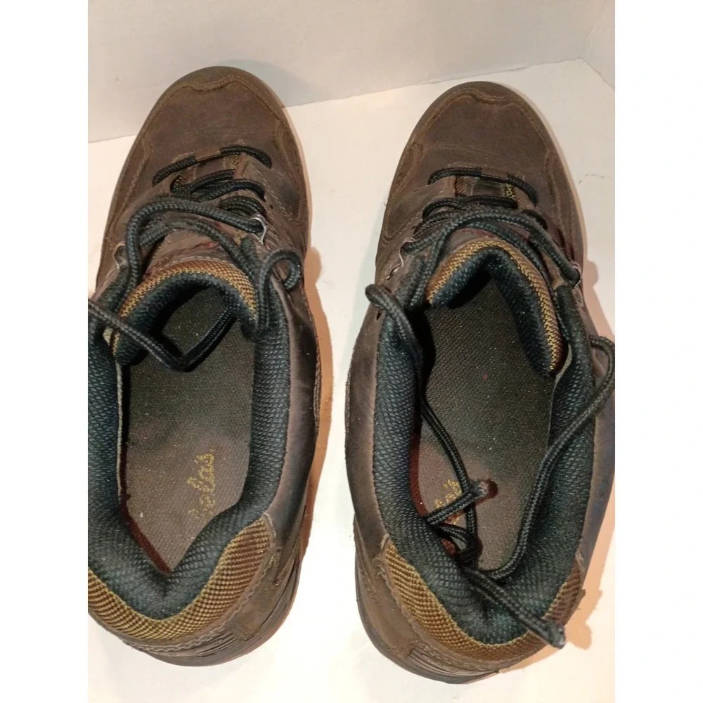 Cabelas Dry-Plus Mens 10.5 D Brown Leather Waterproof Hiking Shoes 82-4332 Low